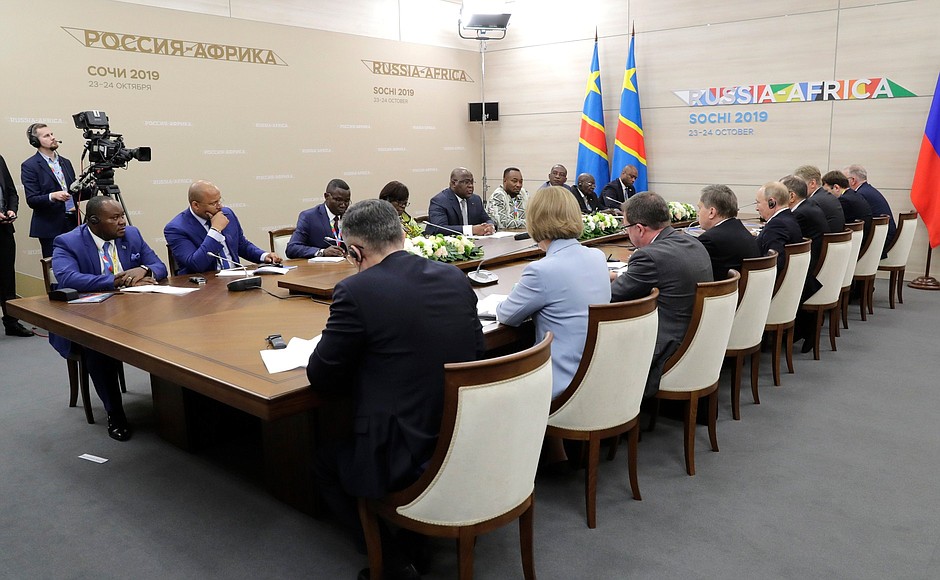 Встреча с Президентом Демократической Республики Конго Феликсом Чисекеди.