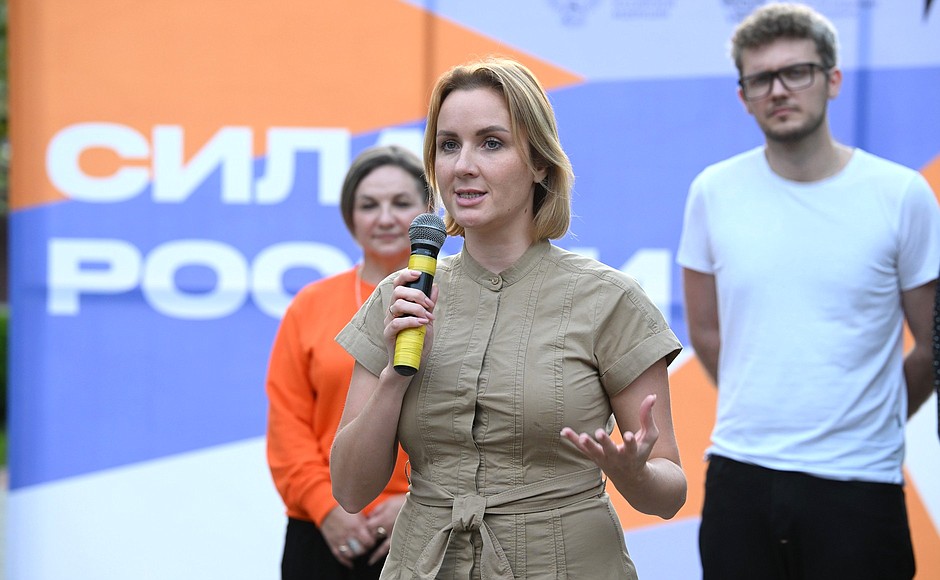 Presidential Commissioner for Children’s Rights Maria Lvova-Belova visited the Chechen Republic to take part in opening the Force of Russia project’s first shift.