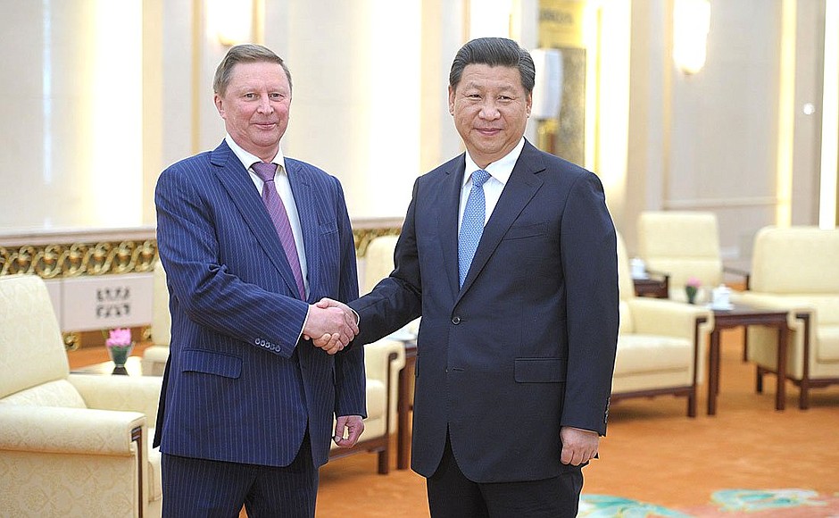 С Председателем КНР Си Цзиньпином.