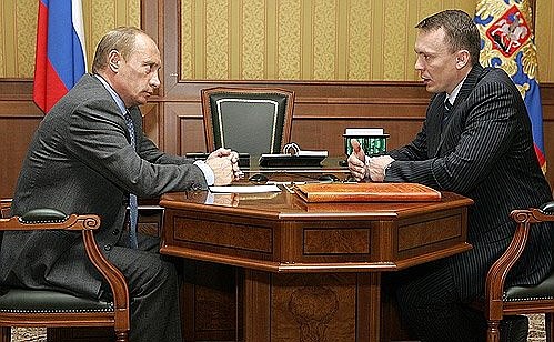 Рабочая встреча с губернатором Псковской области Михаилом Кузнецовым.