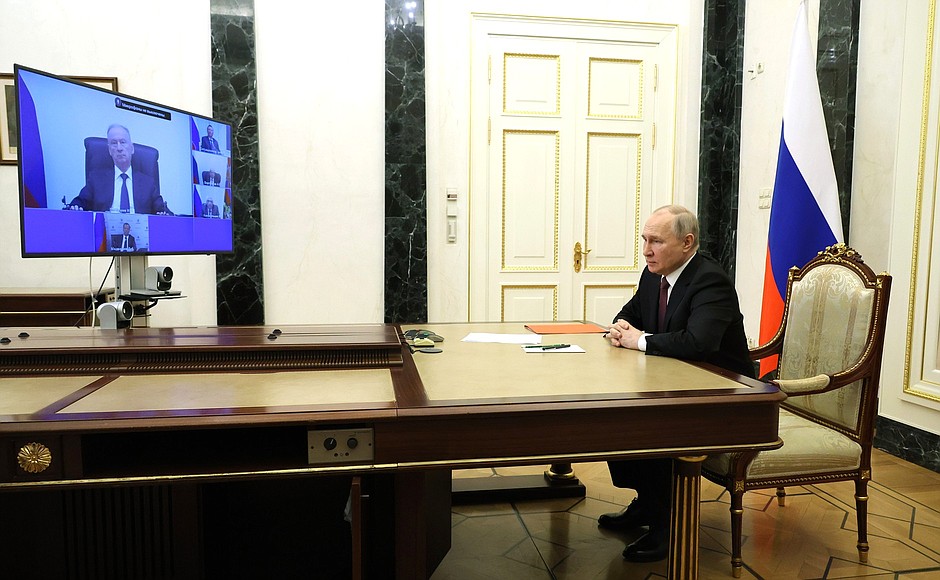 Meeting with permanent members of the Security Council, via videoconference.