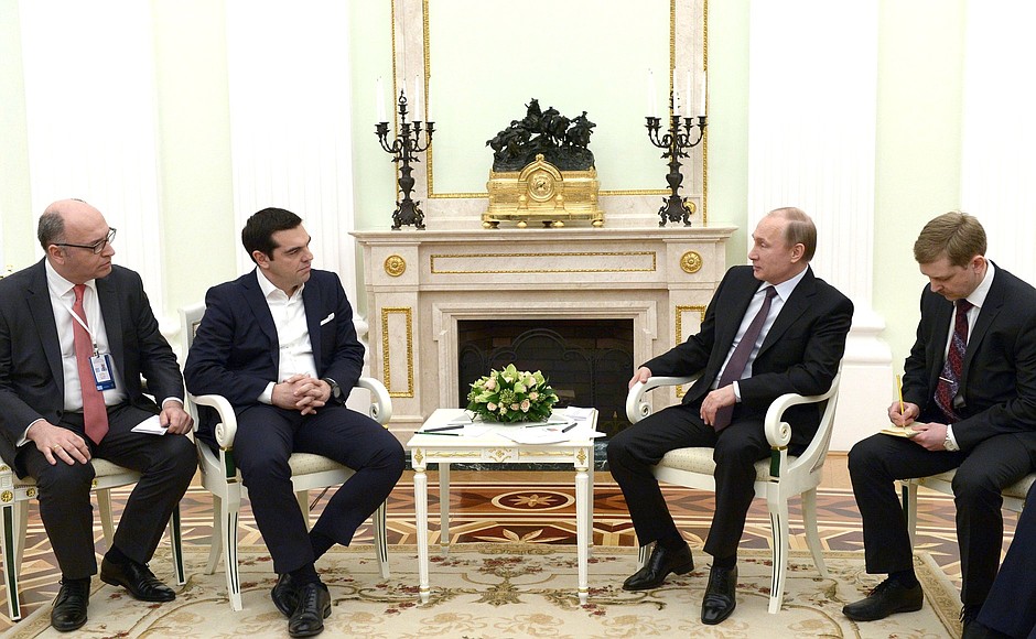 Meeting with Prime Minister of Greece Alexis Tsipras.