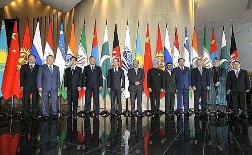 Shanghai Cooperation Organisation summit participants.
