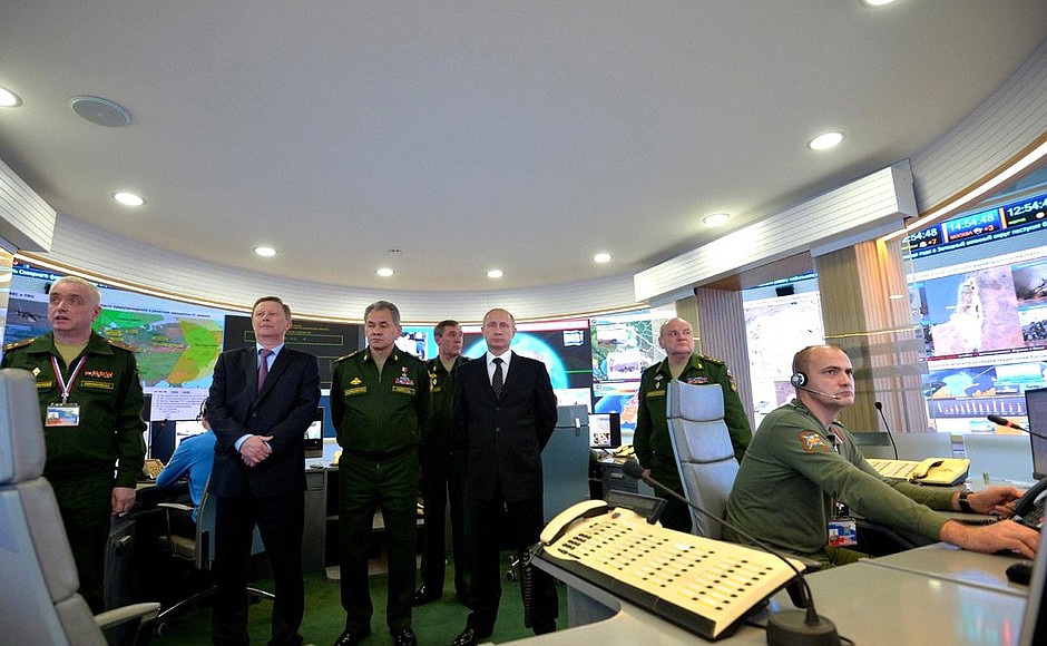 Visiting the Russian Federation National Defence Control Centre.