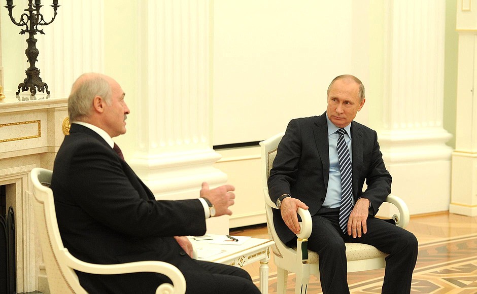 Meeting with President of Belarus Alexander Lukashenko.