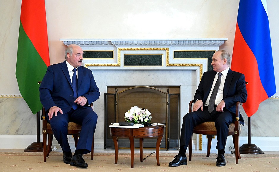 C Президентом Белоруссии Александром Лукашенко.