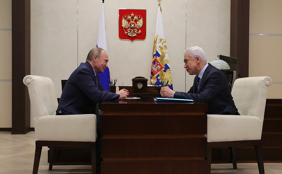 With Acting Head of the Republic of Daghestan Vladimir Vasiliev.