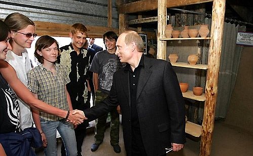 Во время посещения музея-заповедника «Аркаим» со студентами Челябинского государственного университета.