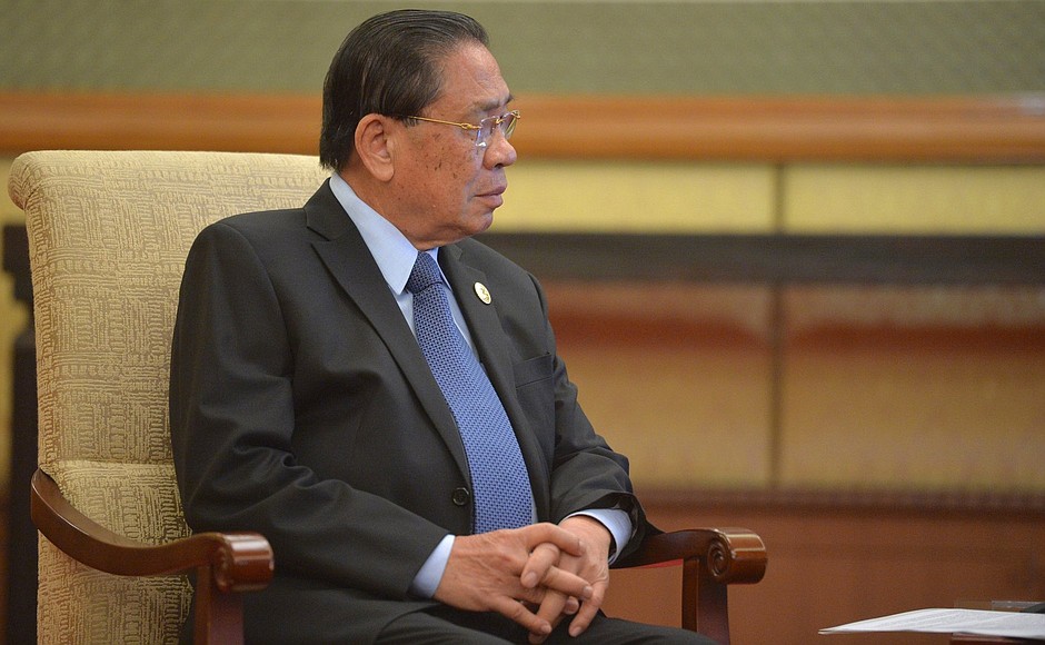 Президент Лаосской Народно-Демократической Республики Тюммали Сайнясон.