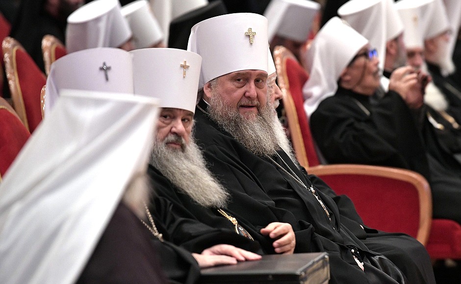 Заседание Архиерейского собора Русской православной церкви.