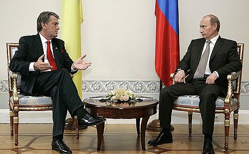 With President of Ukraine Viktor Yushchenko.