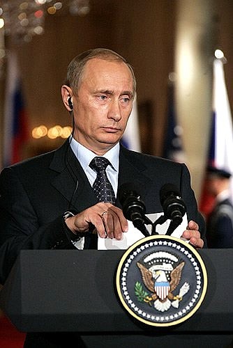 На пресс-конференции по итогам российско-американских переговоров.