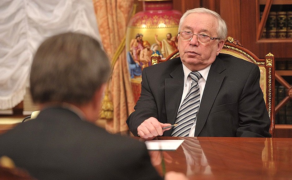 Russian Human Rights Ombudsman and President of the Paralympic Committee Vladimir Lukin.