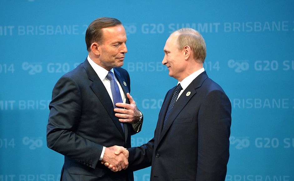 With Prime Minister of Australia Tony Abbott.