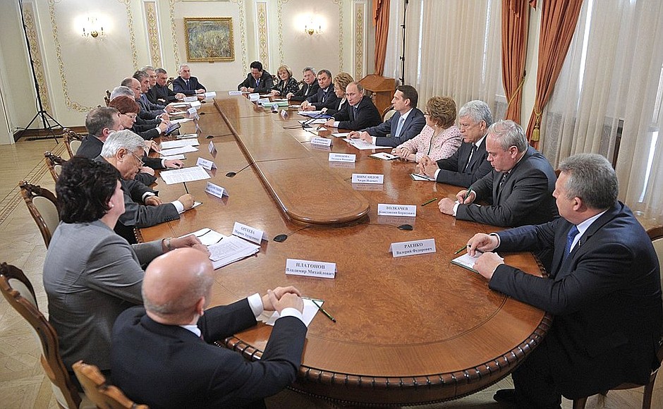 Meeting with members of the Council of Legislators’ Presidium.