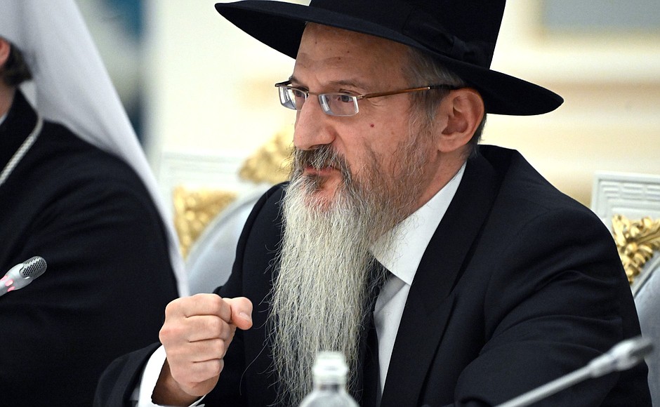 Chief Rabbi of Russia (Federation of Jewish Communities of Russia) Berel Lazar.