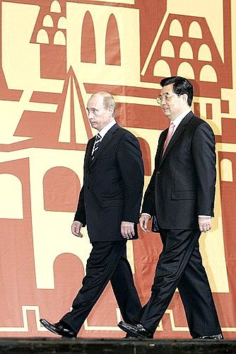 At the opening ceremony of the Year of China in Russia.