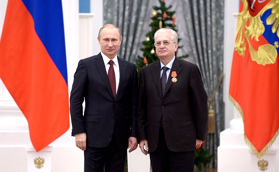 The Order of Alexander Nevsky is awarded to Director of the State Hermitage Museum Mikhail Piotrovsky.