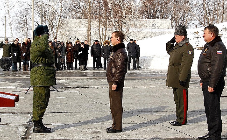 The 626th Missile Regiment's deployment ceremony.