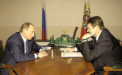 Рабочая встреча с губернатором Краснодарского края Александром Ткачевым.