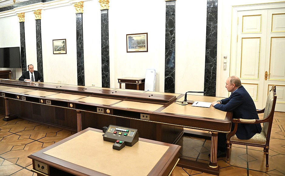 Встреча с Министром иностранных дел Сергеем Лавровым.
