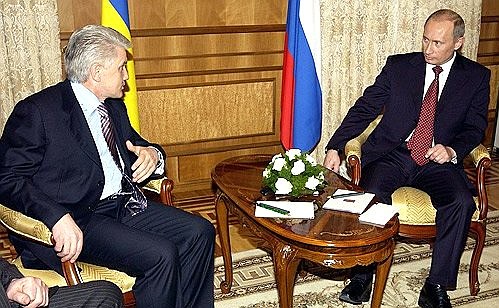 Встреча с председателем Верховной Рады Украины Владимиром Литвиным.