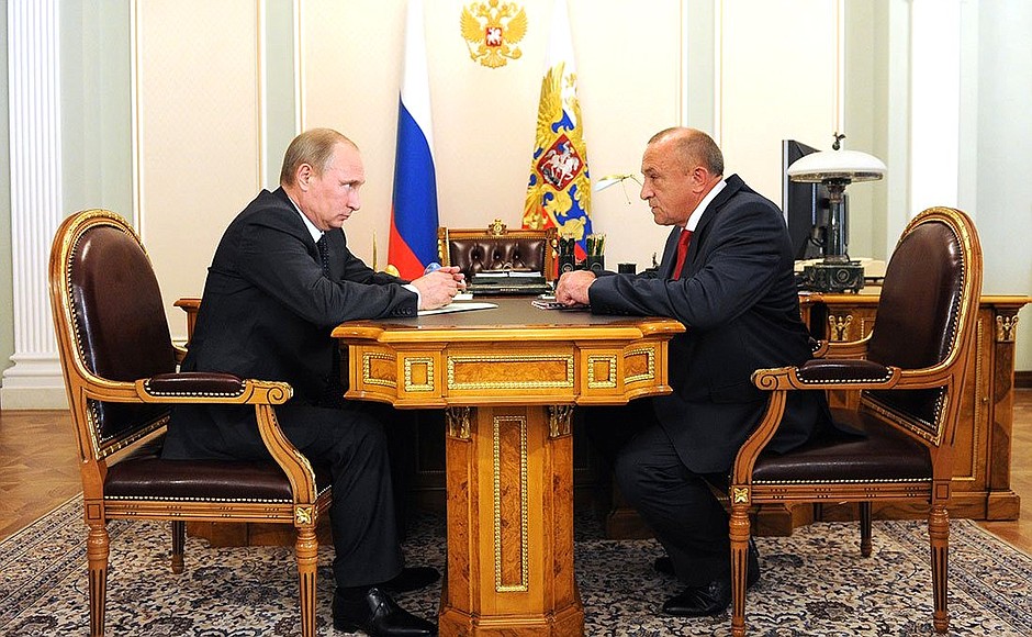 With Acting Head of Udmurtia Alexander Solovyev.