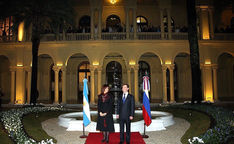With President of Argentina Cristina Fernandez de Kirchner.