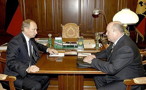 Встреча с Председателем Правительства Михаилом Фрадковым.