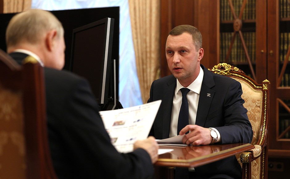 С губернатором Саратовской области Романом Бусаргиным.