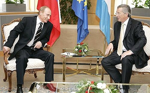 Беседа с Премьер-министром Люксембурга Жан-Клодом Юнкером.
