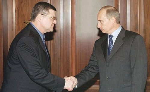 President Putin and Justice Minister Yury Chaika.