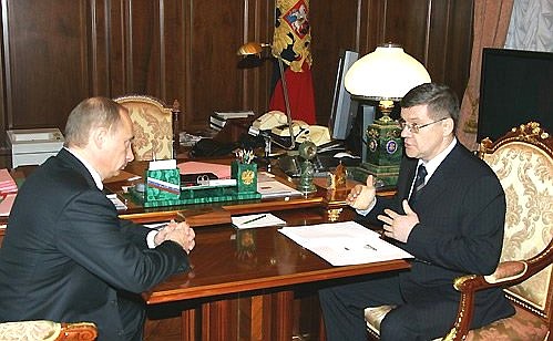 С Министром юстиции Юрием Чайкой.