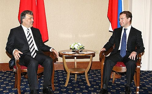 С Президентом Турции Абдуллахом Гюлем.