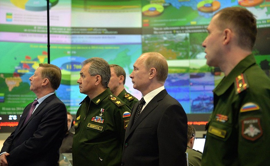 Visiting the Russian Federation National Defence Control Centre.