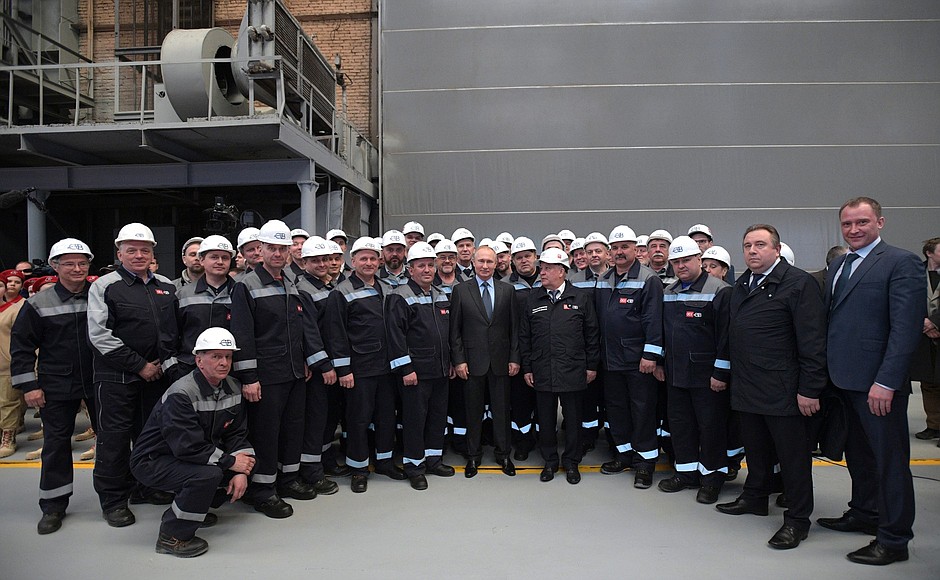 With the shipyard workers.