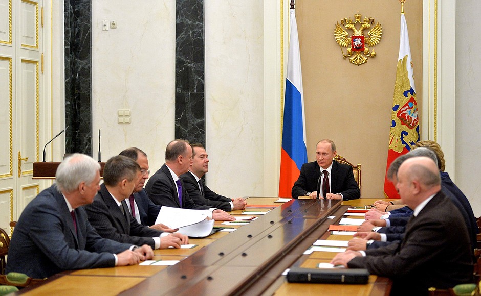 Meeting with permanent members of the Security Council .