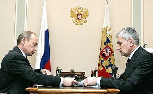 Рабочая встреча с губернатором Архангельской области Николаем Киселевым.