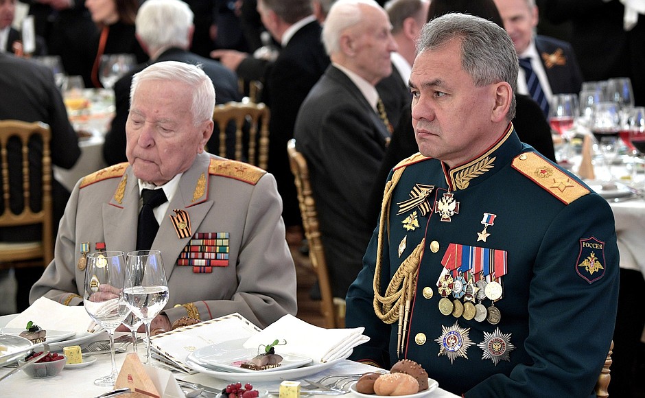 Before the official reception to mark the 72d anniversary of Victory in the 1941–1945 Great Patriotic War.
