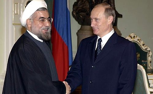 Meeting with Secretary of the Iranian Supreme Council of National Security Hassan Rouhani.