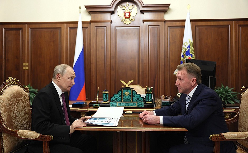 With VEB.RF State Development Corporation Chairman Igor Shuvalov.