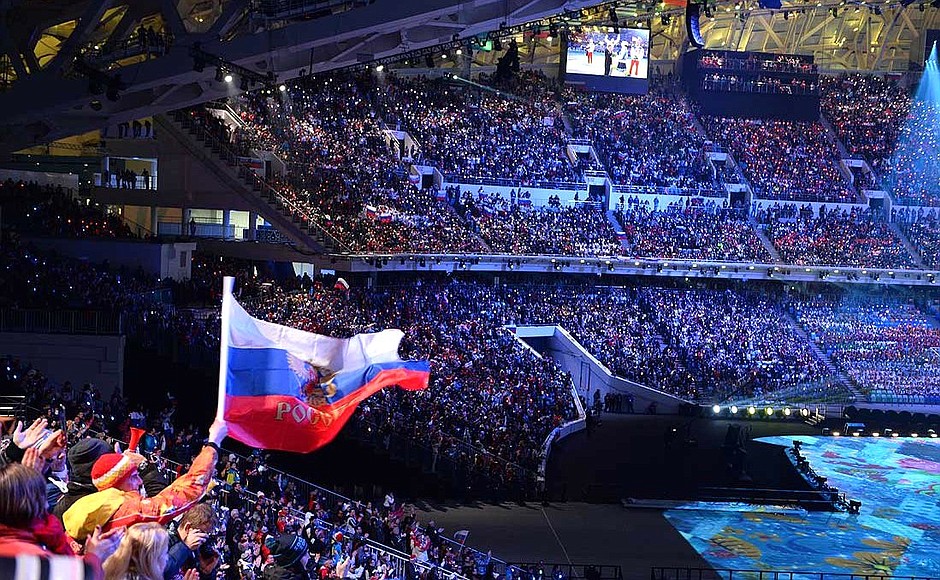 Церемония закрытия XXII Олимпийских зимних игр 2014 года.