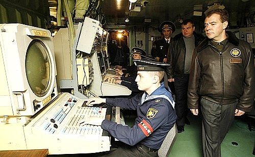 На борту авианесущего крейсера «Адмирал Флота Советского Союза Н.Г.Кузнецов».