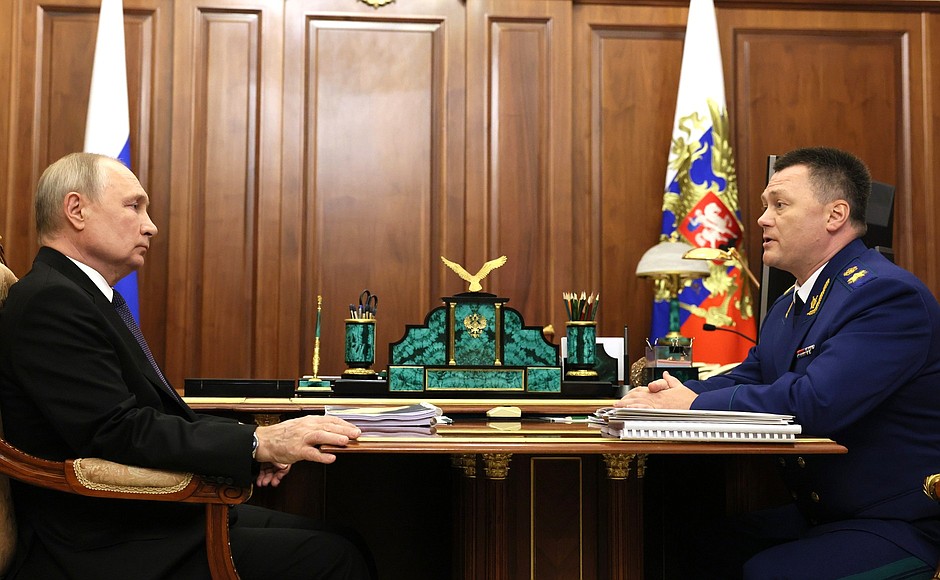 With Prosecutor General Igor Krasnov.