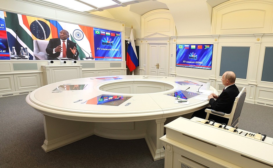 Informal meeting of the BRICS leaders (via videoconference).