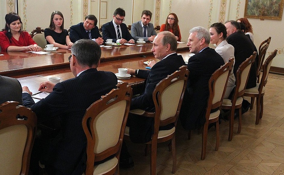 Meeting with teachers and students from the Baltic Federal University.