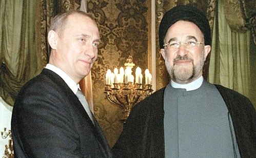 С Президентом Ирана Сейедом Мохаммадом Хатами.