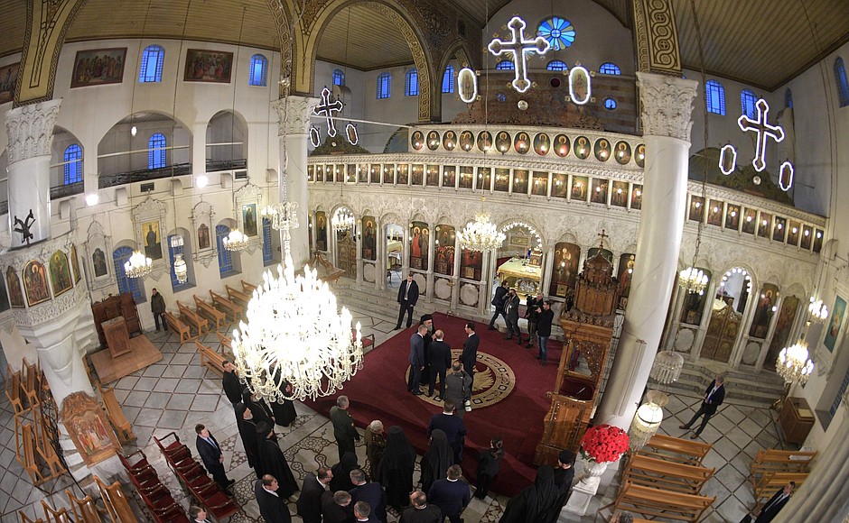 At the Orthodox Mariamite Cathedral of Damascus.