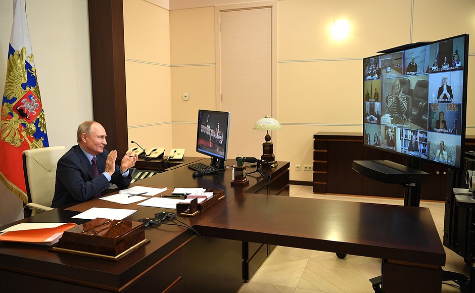 At the meeting of the Council for Civil Society and Human Rights (via videoconference).