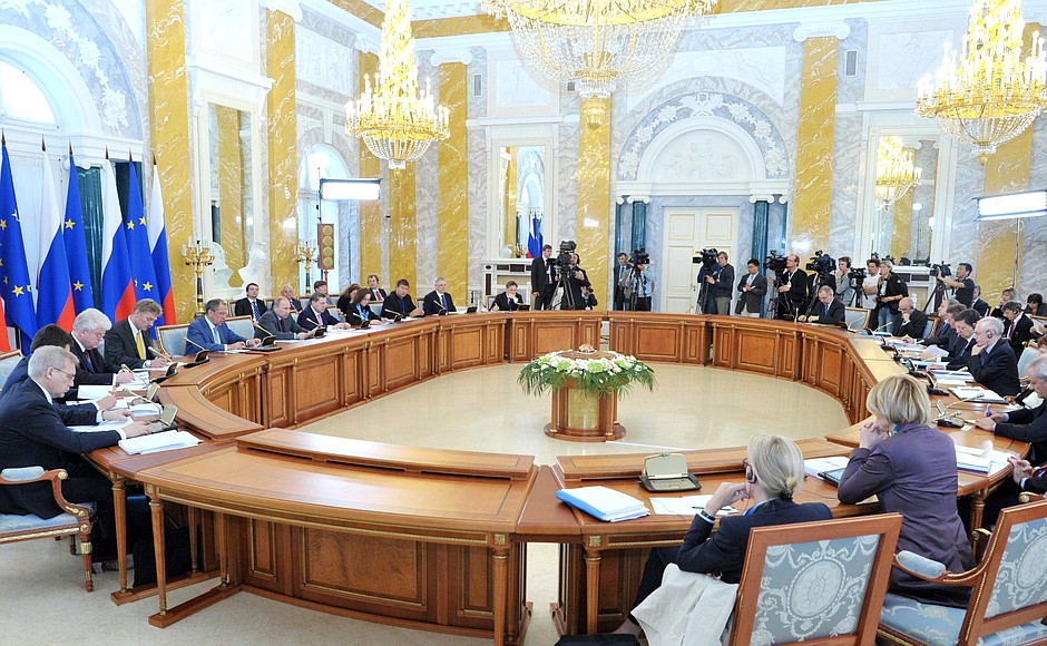 Working session of the Russia-EU summit.